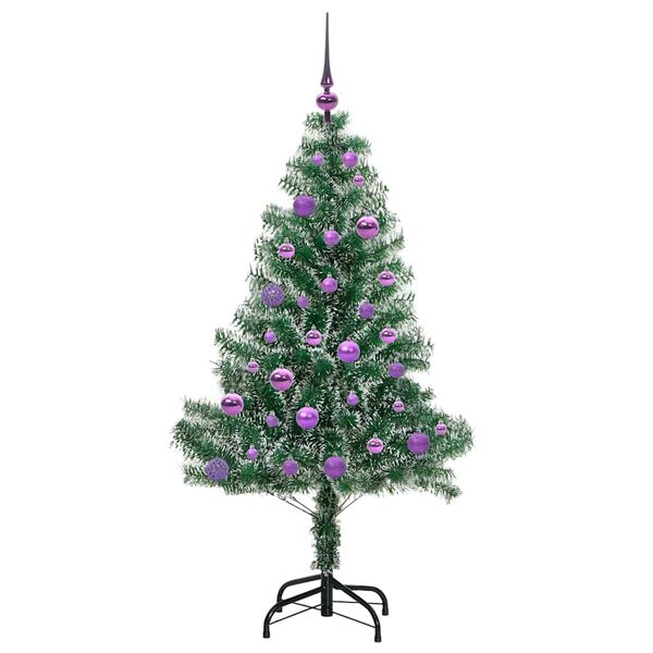 vidaXL &Aacute;rvore de Natal Artificial Coberta de Neve com Luzes de LED