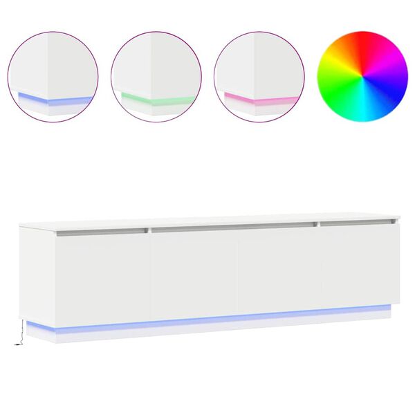 vidaXL Gabinete para TV Branco 180 x 38 x 49 cm Madeira processada