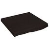 vidaXL Bancada p/ WC 60x60x(2-6)cm madeira tratada maci&ccedil;a castanho