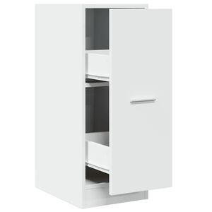 vidaXL Arm&aacute;rio de Botic&aacute;rio Branco 30x41x77,5 cm Madeira Engenheirada