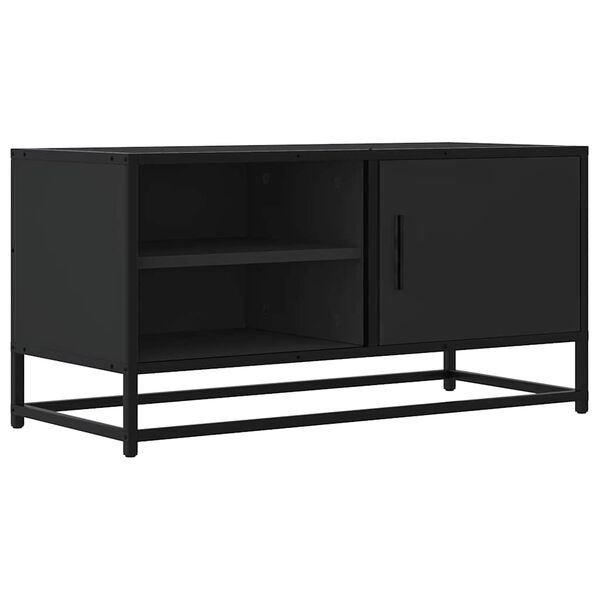 vidaXL M&oacute;vel para TV 80x34,5x40 cm derivados de madeira/metal preto