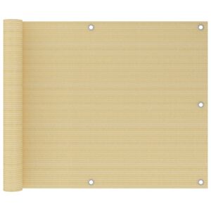 vidaXL Tela de varanda 75x300 cm PEAD bege