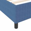 vidaXL Cama Box Azul e Branco 120 x 190 cm Tecido de Veludo Cotele