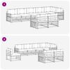 vidaXL Conjunto de Sof&aacute;s para Exterior 8 pcs Natural e Bege