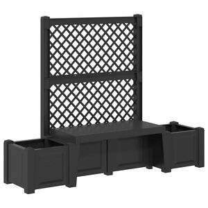 vidaXL Banco de Jardim Copenhague PP Antracite