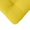 vidaXL Almofadas de Assento 4 pcs Amarelo Claro 45 x 45 x 12 cm tecido