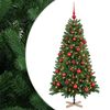 vidaXL &Aacute;rvore de Natal artificial com bolas 120 cm 150 LED