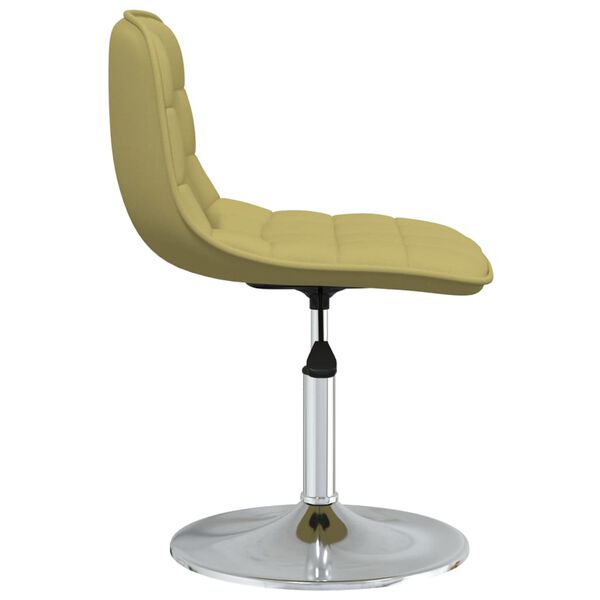 vidaXL Cadeiras de jantar girat&oacute;rias 4 pcs tecido verde