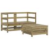 vidaXL 3 pcs conjunto de sof&aacute;s para jardim madeira de pinho impregnada