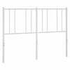 vidaXL Cabeceira de cama 150 cm metal branco
