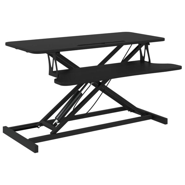 vidaXL Mesa trabalho ajust&aacute;vel 90x40x(13-50) cm a&ccedil;o/derivados madeira