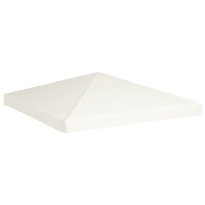 vidaXL Cobertura de gazebo 310 g/m² 3x3 m branco nata