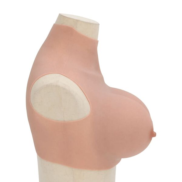 vidaXL Peitoral de silicone natural copa H