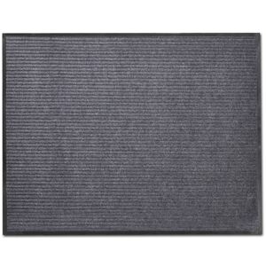 vidaXL Tapete de porta cinzento 90 x 150 cm PVC
