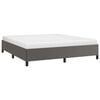vidaXL Estrutura de cama 160x200 cm couro artificial cinzento