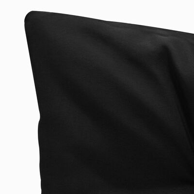 vidaXL Almofadão para cadeira de baloiço 200 cm tecido preto