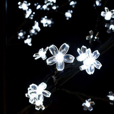 vidaXL Árvore de Natal 2000 LED flor cerejeira luz branco frio 500 cm