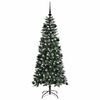 vidaXL &Aacute;rvore de Natal Artificial Verde 150 cm PVC, Pl&aacute;stico e A&ccedil;o