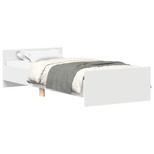 vidaXL Estrutura de Cama com Cabeceira Branco 80 x 200 cm