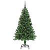 vidaXL &Aacute;rvore de Natal Artificial Verde 150 cm PVC, A&ccedil;o e Pl&aacute;stico