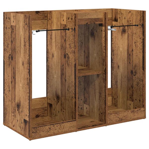 vidaXL Arm&aacute;rio de Golfe Liso Madeira antiga 102 x 45 x 85,5 cm