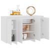 vidaXL Aparador 120x41x75 cm aglomerado branco