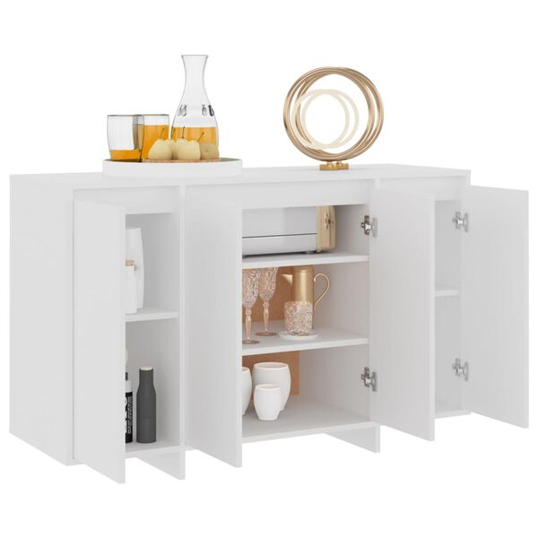 vidaXL Aparador 120x41x75 cm aglomerado branco