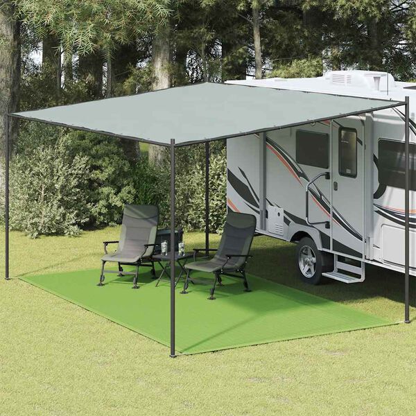 vidaXL Tapete de campismo para tenda 300x600 cm PEAD verde-claro