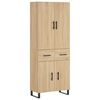 vidaXL Arm&aacute;rio alto 69,5x34x180 cm derivados de madeira cor sonoma