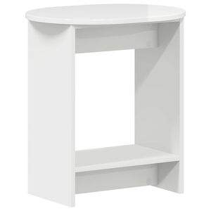 vidaXL Mesa Lateral Branco Brilhante 50 x 39,5 x 55 cm