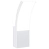 vidaXL Candeeiro de parede LED para exterior alum&iacute;nio fundido branco