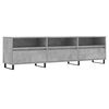 vidaXL M&oacute;vel de TV 150x30x44,5 cm derivados de madeira cinza cimento