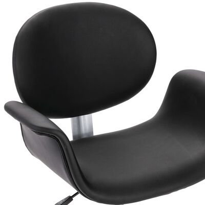 vidaXL Cadeiras de jantar giratórias 2 pcs couro artificial preto