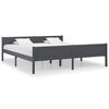 vidaXL Estrutura de cama 180x200 cm pinho maci&ccedil;o cinzento