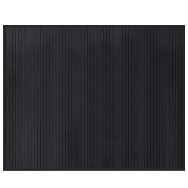 vidaXL Tapete retangular 80x100 cm bambu preto