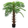 vidaXL Palmeira cica artificial com vaso 140 cm verde