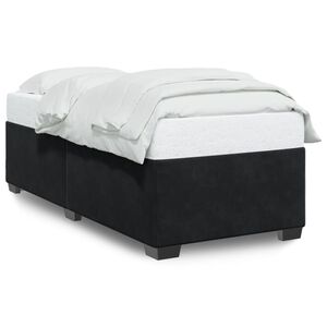 vidaXL Estrutura de cama 80x200 cm veludo preto
