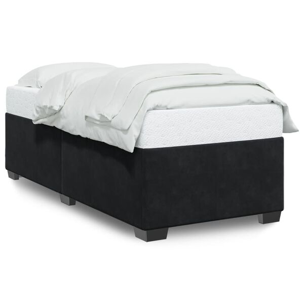 vidaXL Estrutura de cama 80x200 cm veludo preto