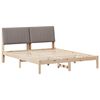 vidaXL Estrutura da Cama com cabeceira Castanho 150 x 200 cm