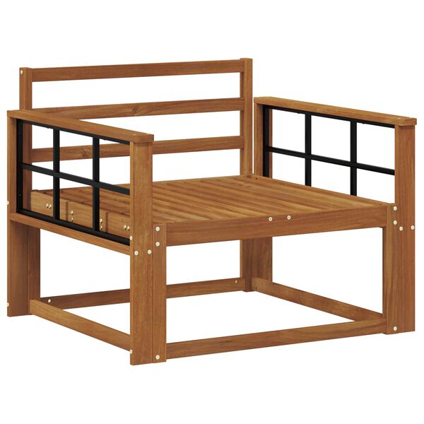 vidaXL Sof&aacute; M&eacute;dio Externo Madeira S&oacute;lida de Ac&aacute;cia Natural