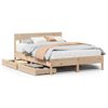 vidaXL Cama sem colch&atilde;o 120x190 cm madeira de pinho maci&ccedil;a