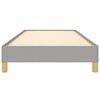 vidaXL Estrutura de cama sem colch&atilde;o 90x200 cm tecido cinzento-claro