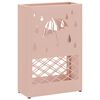 vidaXL Suporte para Guarda-chuva de chuva Rosa 28 x 12 x 41 cm A&ccedil;o