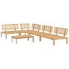 vidaXL 5 pcs conjunto de m&oacute;veis de paletes p/ jardim ac&aacute;cia maci&ccedil;a