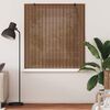 vidaXL Estores de rolo com cortinas Manual Castanho 150 x 160 cm Bambu
