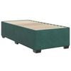 vidaXL Cama com molas/colch&atilde;o 90x190 cm veludo verde-escuro