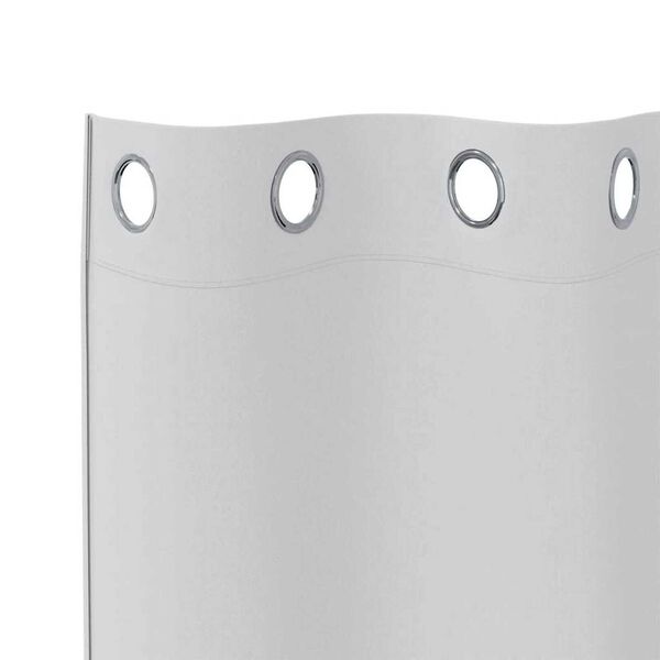 vidaXL Cortinas Blackout com Argolas 2 pcs Cinza Claro 225 x 140 cm