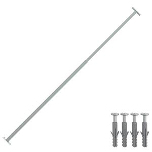 vidaXL Barra seguran&ccedil;a de janela ajust&aacute;vel 710-1200 mm