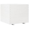 vidaXL Vaso/floreira de jardim 80x80x72 cm pinho maci&ccedil;o branco