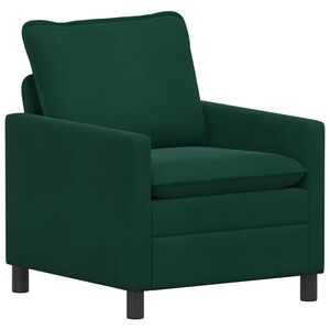 vidaXL Sof&aacute; Verde-Escuro 76 x 81 x 87,5 cm Veludo